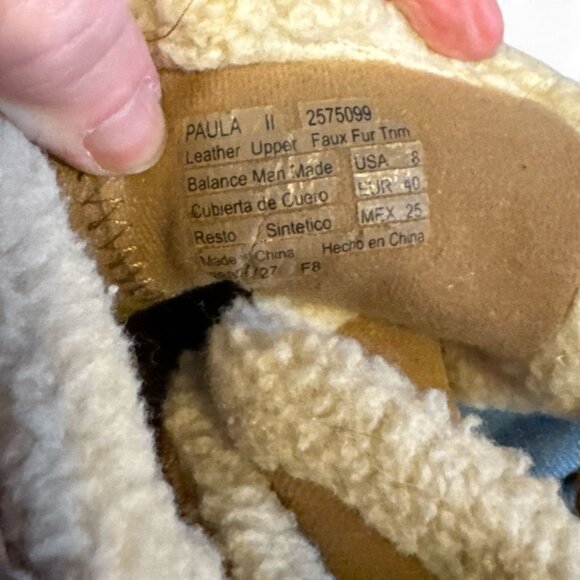 Earth Spirit Paula II Womens Size 8 Tan Suede Ankle Boots With Faux Fur Lining & - Picture 3 of 7